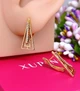 Сережки Xuping Jewelry довжина 1.9см ширина 9мм медичне золото позолота 18К с1685 - зображення 2
