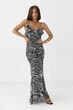 Шифоновый сарафан с цветком Lurex Черный S (36280) - изображение 5