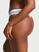 Женские трусики Victoria's Secret (535189968752) Logo Cotton Thong S серые - изображение 2