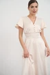 Персиковое платье FashionYouWant XXL кремовый 43446477 - изображение 10