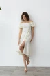 Літнє плаття з квітковим візерунком, міді FashionYouWant S жовтий 43450202 - зображення 4