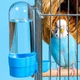 Кормушка-поилка Lesko N058012 Blue для попугаев 90 мл пластиковая - изображение 3