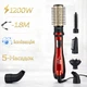 Классический фен для сушки и укладки волос 1200W Фен браш с диффузором 5в1 - изображение 4