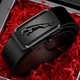 Мужской кожаный ремень с автоматической пряжкой LeatherBelt, черная пряжка - изображение 6