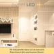Врізний світлодіодний точковий світильник Sweet Led 3.5W , поворотний ультратонкий спот із металу, 320lm, тепле біле світло 3000K - Уцінка - зображення 4