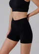 Женские бесшовные шорты из микрофибры с широким V-образным поясом Giulia SHORTS FLOW L/XL Black, спортивные из микрофибры, для тренировок - изображение 2