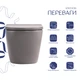 Унитаз подвесной Robin Ultra Quiet 490×365×325 мм, Stone Grey, с сиденьем Slim Duroplast / Soft-close / Quick Release QT13332381АSSG Qtap - изображение 3