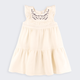 Детское муслиновое платье для девочки Bembi PL447-200 104 см Молочное (14447026839.200) - изображение 1