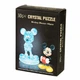 Объемный 3D Crystal Puzzle «Микки Маус» (Mickey Mouse) голубой, кристальный 3D пазл 45 деталей 9020 - изображение 1