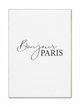 Декоративний постер “Bonjour Paris” 50×70 см без рамки - зображення 1