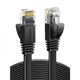 Кабель - плоский патч-корд UGREEN NW102 Cat 6 U/UTP Lan Flat Cable 1m черный (50173) - изображение 1