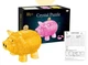 Об'ємний 3D Crystal Puzzle «Свинка-скарбничка» рожева, 3D пазл-головоломка 94 деталі 9019 - зображення 1