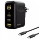 Зарядное устройство Baseus USB/2Type-C 100W + кабель Type-C PicoGo AE21 Black (E0121B00) - изображение 1