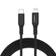 Дата кабель USB-C to Lightning 1.8m MFi PD20W braided black Choetech (XCL-1021-BK) - изображение 1