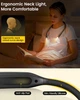 LED лампа для читання Glocusent на шию — акумуляторний ліхтар для книг з 5 режимами світла та Type-C - зображення 7