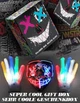 LED маска череп + светятся перчатки - набор для Хэллоуина, 6 режимов, костюм для детей и взрослых - изображение 1