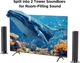 Саундбар 80W Bluetooth для ТВ — Soundbar ARC/OPT/AUX, 2-в-1, 3 режими звуку, для TV/PC/Gaming - изображение 5