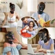 LED маска для лица и шеи FOLOKE - светотерапия для домашнего ухода, силиконовая маска с аккумулятором - изображение 8