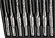 Набор сверл Graphite по бетону SDS Plus 5/6/8/10 х 110 мм + 5/6/8/10 х 160 мм 8 шт в кейсе (56T168) - изображение 7