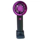 Портативний ручний вентилятор акумуляторний Portable Fan з підставкою для телефона Чорно-фіолетовий (VS7007419-2) - изображение 1