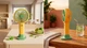 Портативний ручний вентилятор акумуляторний Light and Handy Fan з підставкою для телефона Жовто-салатовий (VS7007421-3) - изображение 5