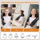 Массажер для шеи и плеч Shiatsu с подогревом - глубокий массаж спины для дома и офиса - изображение 2