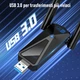 AX5400 High Speed & WiFi 6: The ElecMoga WiFi stick uses WiFi 6 technology to deliver speeds up to AX5400 Mbps, spread across thre - изображение 7