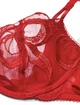 Комплект білизни Victoria’s Secret Wicked Tied-with-a-Bow Embroidery Unlined Balconette Bra Червоний 34B-S - изображение 5