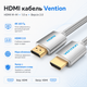 Кабель Vention HDMI M - M 1.0м V2.0 4K 60Гц оплетка Aluminum Alloy Type Silver (AABIF) - изображение 2
