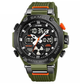 Чоловічий годинник SKMEI 2223AG кварцовий 30 м 45 мм Army Green - зображення 1
