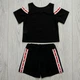 Комплект(футболка, шорти) Fashion 146 чорний 2183-2186 - зображення 2