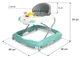 Chodzik dzieciecy 2w1 Toyz by Caretero Cario Mint TOYZ-20751 (5908310398075) - obraz 5