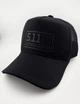 Бейсболка Тракер 5.11 TACTICAL SERIES с Сеткой, Черная, Катон, Ручная Работа размер S (55-56 см) - изображение 1