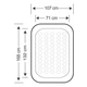 Надувная кровать детская одноместная INTEX 66810 с бортиками, 168x107x25 см - изображение 4