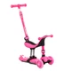 Самокат триколісний 3 в 1 Best Scooter BS-23180 зі світлом, сидінням та батьківською ручкою, Рожевий - зображення 1