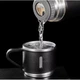 Подарунковий набір термоса із 3 чашками для дому та походів Vacuum Flask SET вакуумний термос із нержавіючої сталі 0.5 л та 3 чашки по 150 мл Матово Чорний - зображення 9