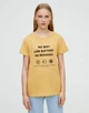 Футболка Pull & Bear блідо-жовтий з принтом CKIYY870 M - изображение 2