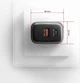 Сетевое зарядное устройство для Axagon 2x port (USB + USB-C), PD3.0/QC4+/PPS/Apple, 67W Серый (ACU-PQ67) - изображение 9