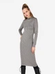 Платье миди осеннее женское Colin's CL1071668GRA L Gray (8684112372181) - изображение 1