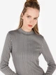 Платье миди осеннее женское Colin's CL1071668GRA L Gray (8684112372181) - изображение 5