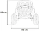 Електричний багі для дітей UTV-MX 2000N чорний PA.XMX-603B.CZ (5903864942705) - зображення 15