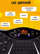 Віброплатформа для фітнесу з еспандерами електрична 50 × 30 × 12 см графіт - изображение 4