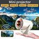 Проектор Q310 Smart Projector Android 12 WiFi Bluetooth HD 720P домашний кинотеатр Auto Keystone 210° Mini Portable LED Projector для телефона ноутбука PS5 TV приставки YouTube Netflix HDMI USB 150 дюймов White - изображение 2