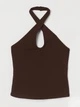 Топ жіночий коричневий H&M XS(0987636) - зображення 1