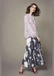 Блуза жіноча сірий квітка 34р H&M (0635346) - изображение 2