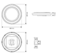 Люстра світлодіодна Esllse IDZUMI 70W R ON/OFF 460x75 WHITE-230-IP20 - зображення 2