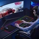 Большой игровой коврик для мыши и клавиатуры с подсветкой 80x30 см RGB 12 режимов - изображение 12