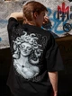 Футболка мужская оверсайз Dubhumans Drama Mood Черный XL-2XL (DRM-TMO-B-XL2XL) - изображение 4