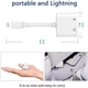 Переходник Lightning 2в1 для iPhone AUX 3.5 мм и зарядки, адаптер LF-35 - изображение 3