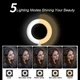 Кольцевая LED лампа 5" для видеоконференций с клипсой и штативом XINBAOHONG - изображение 4